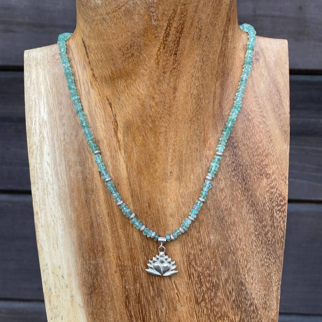 Aquamarine Charm Necklace