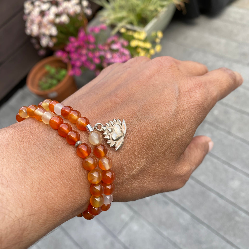 Carnelian Charm Bracelet