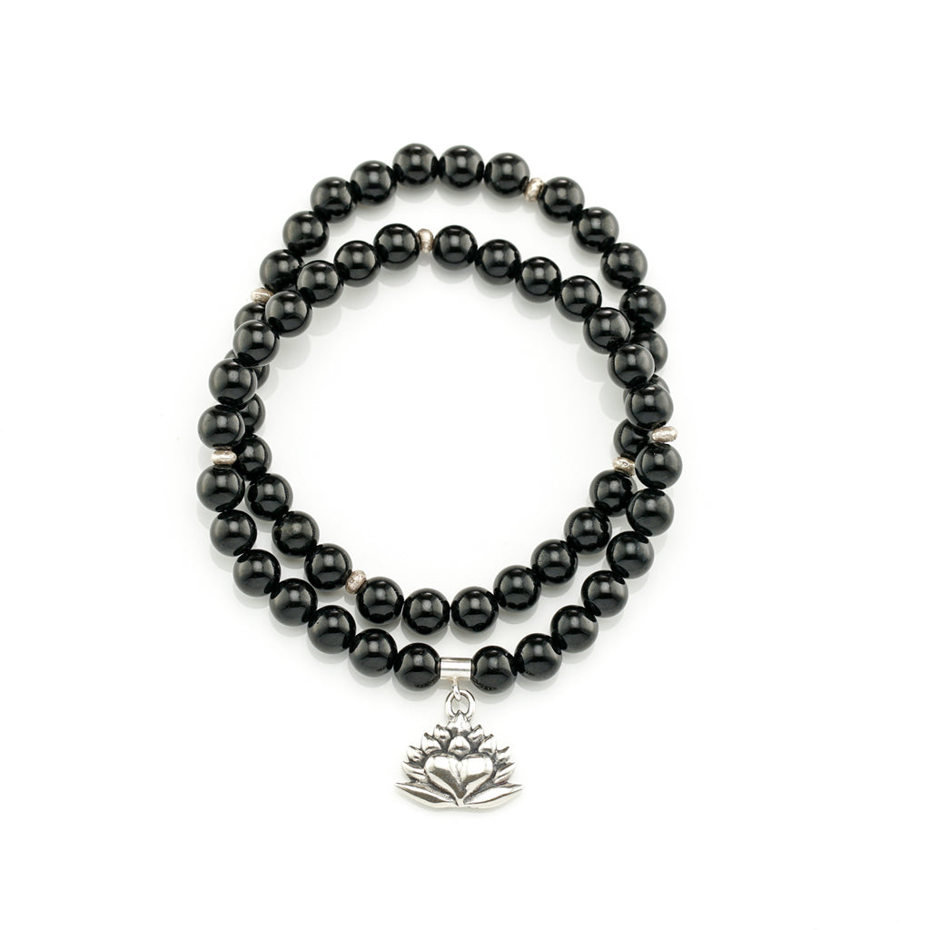 Onyx Charm Bracelet