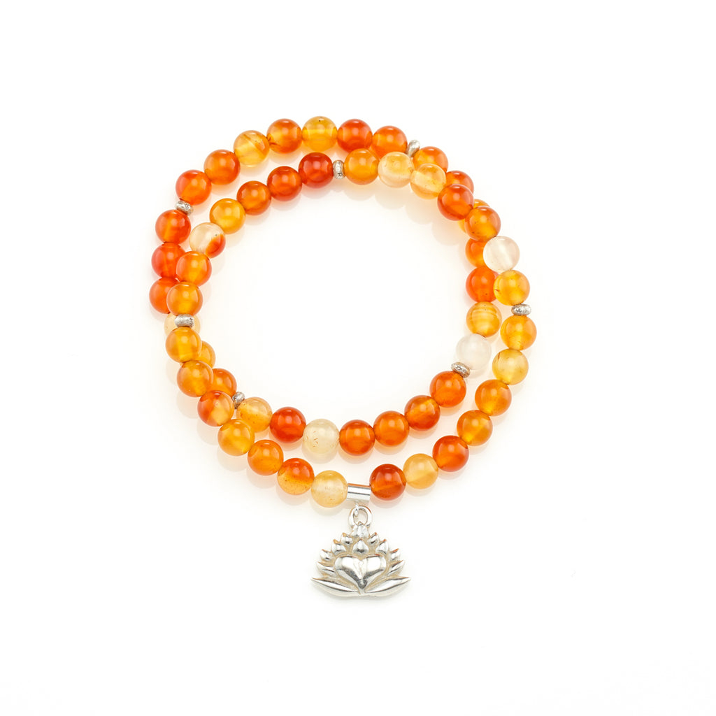 Carnelian Charm Bracelet