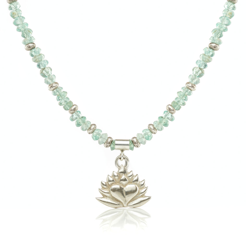 Aquamarine Charm Necklace