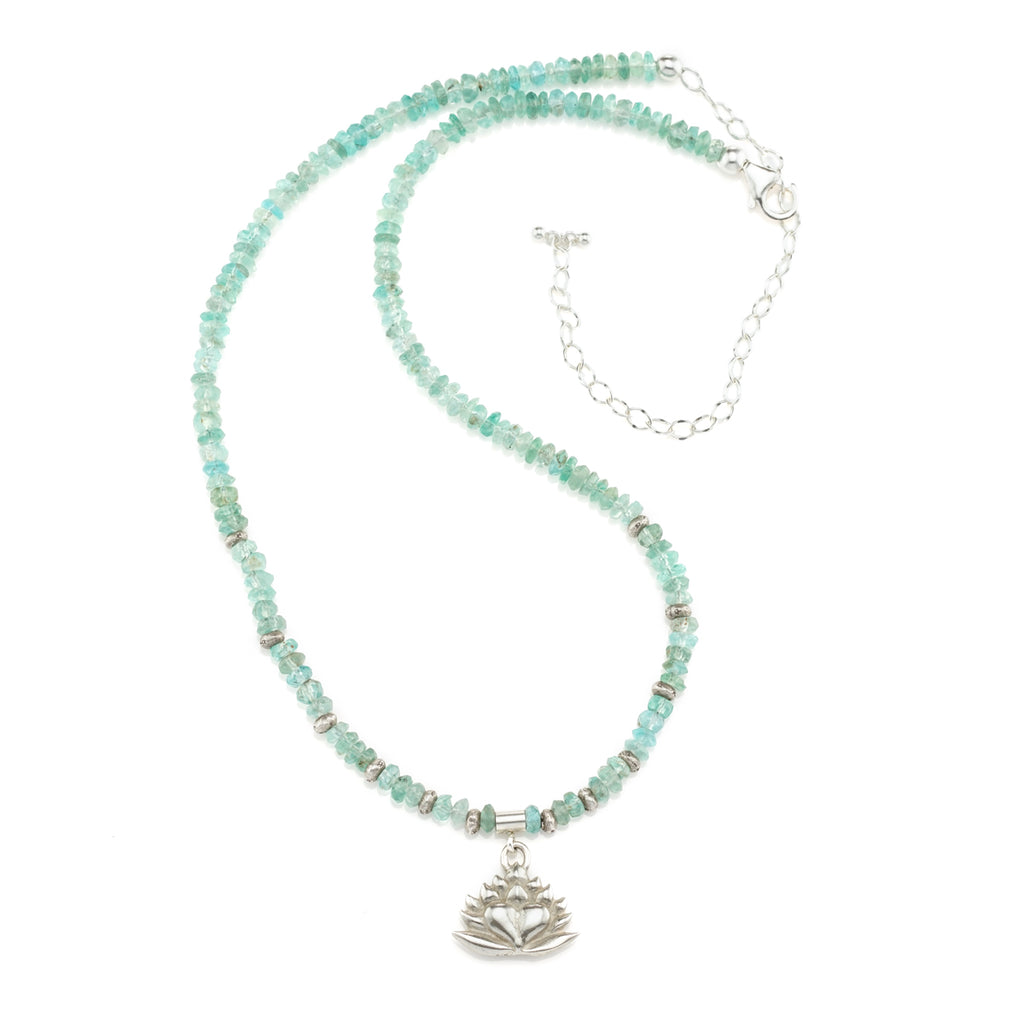 Aquamarine Charm Necklace